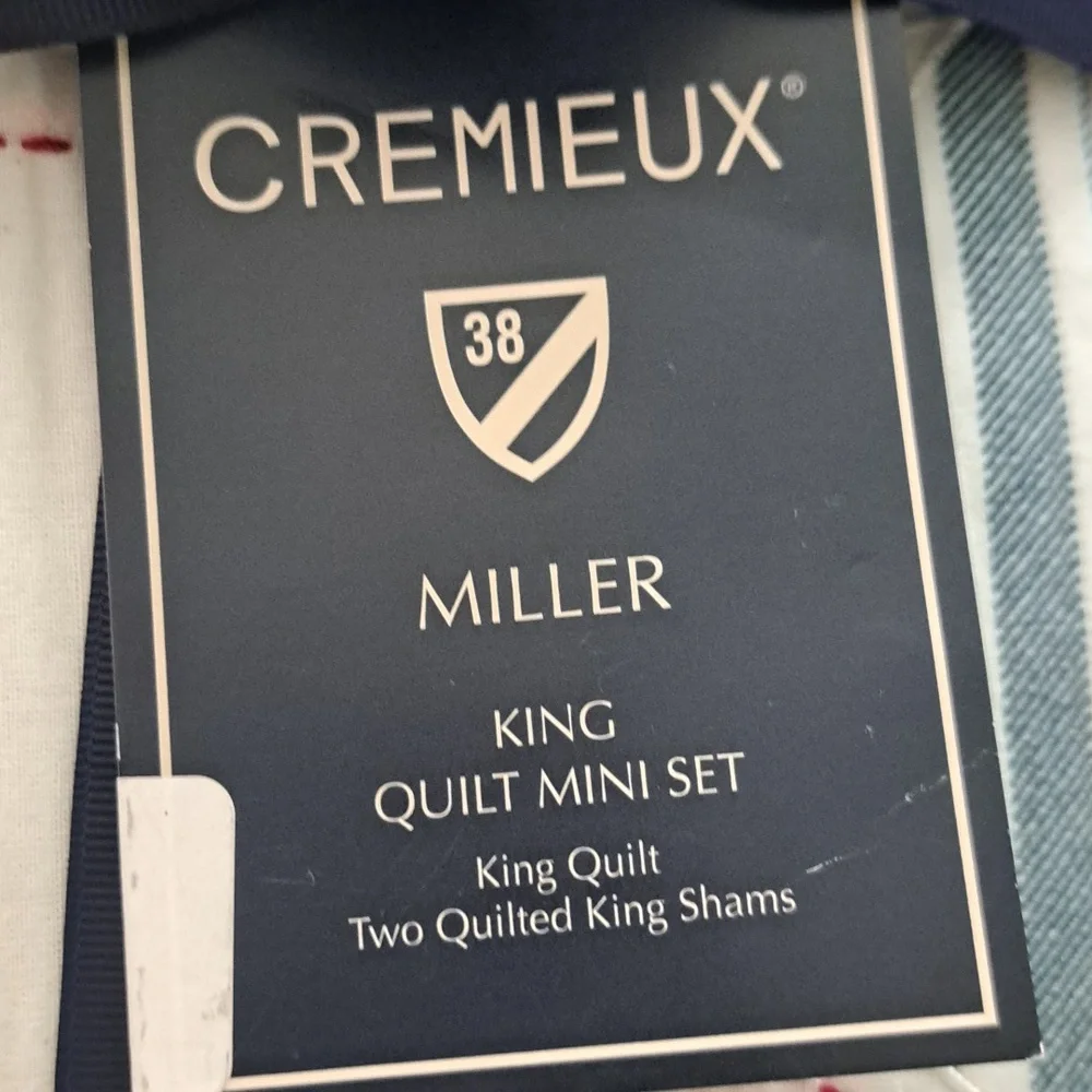 Cremieux Miller Patriotic Embroidered Print Mini Quilt Set
